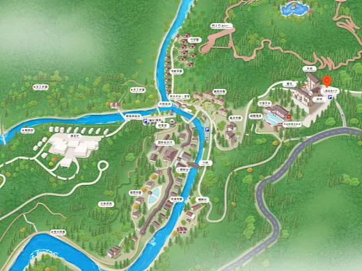 佛冈结合景区手绘地图智慧导览和720全景技术，可以让景区更加“动”起来，为游客提供更加身临其境的导览体验。